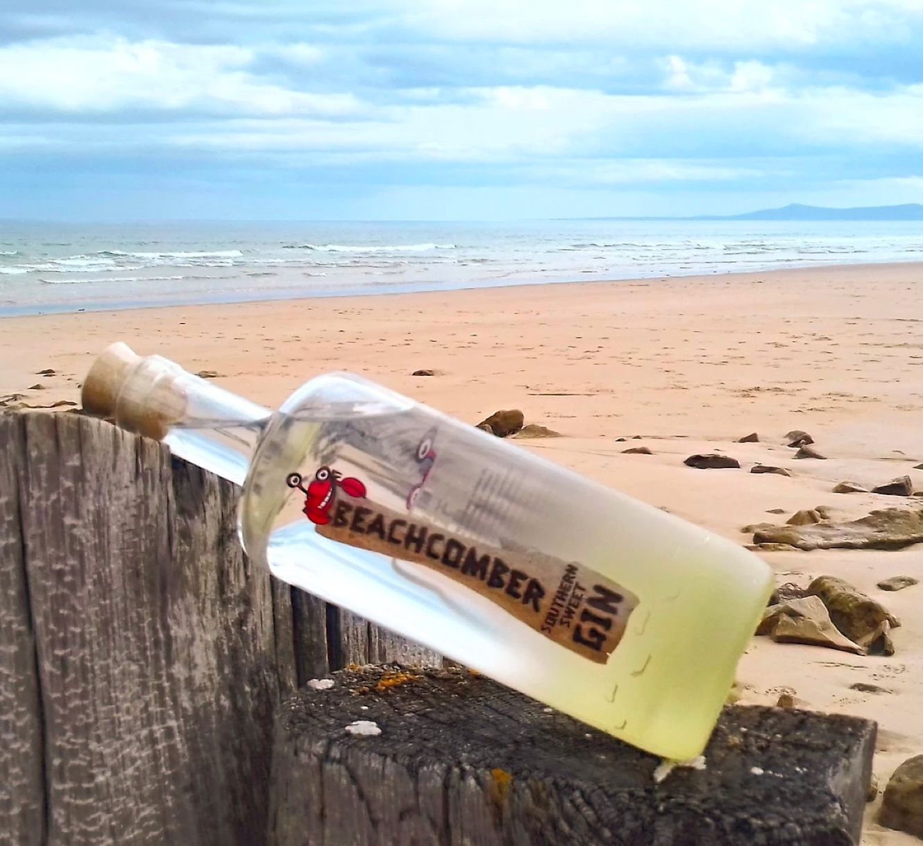 Locally sourced gin from Beachcomber Gin.