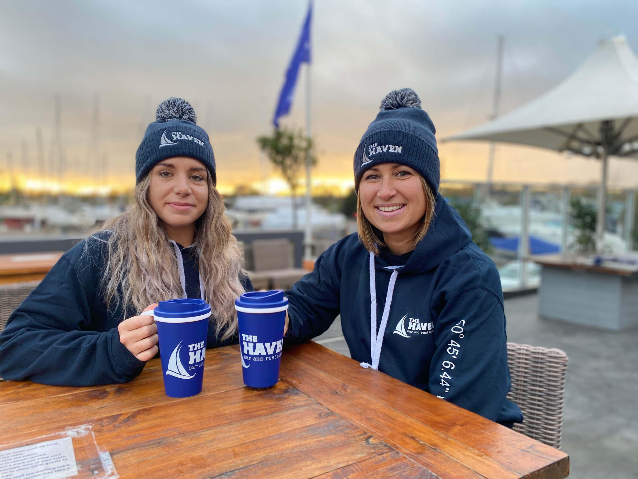 The Haven Bar and Restaurant hoodies.